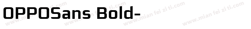 0PPOSans Bold字体转换